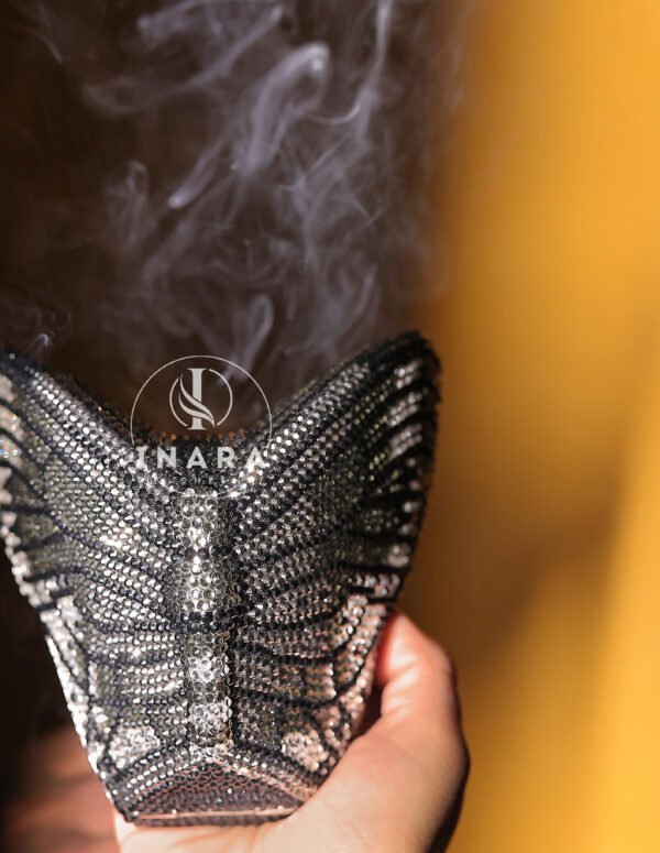 Premium Swarovski Morocco Black Butterfly handset clutch